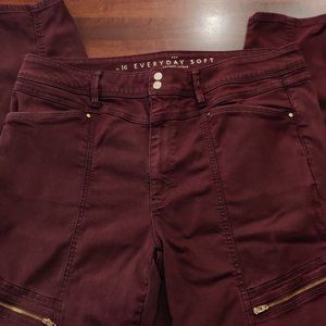 White House Black Market WHBM Everyday Soft Port Skinny Ankle Pants 16